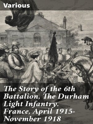 cover image of The Story of the 6th Battalion, the Durham Light Infantry. France, April 1915-November 1918